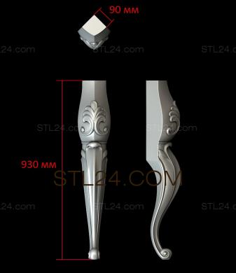 Ножки (NJ_0821) 3D модель для ЧПУ станка
